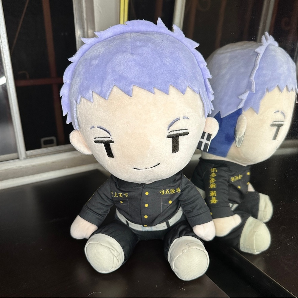 Takashi Mitsuya BIG Plush Toy Tokyo Revengers Stick eyes ver Taito Rare 13”